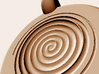 spiral pendant negative 3d printed 