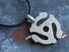 45 RPM Record Insert Pendant 3d printed Stainless Steel