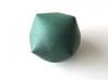 Inflated Cube 3d printed In Winter Green Strong and Flexible (face view)