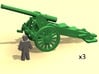 6mm scale De Bange cannon 155mm 1877 (3) 3d printed 
