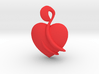 Heart Amulet Abstract 3d printed 