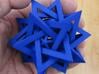 Five Tetrahedra Plus 3d printed In hand, showing size.