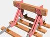  T.W.Ward No. 11b Buffer Stop 3d printed Rendered image showing in pink the items included in the kit