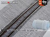 Row paving w/ border and girder rail (Oe 1:45) 3d printed 