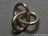 Classic Trefoil Knot 30mm 3d printed Classic Trefoil Knot 30mm - stainless steel