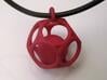 Dod Pendant with ball 3d printed Red Strong & Flexible (necklace not included)