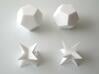 Space Filling Polyhedra 3d printed Two sets of two