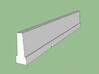 US108 - Highway Concrete Wall set (H0) 3d printed Highway concrete wall (H0)