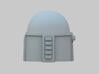 Custom T-Slit Helmet 3d printed Back View
