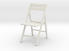 1:24 Wooden Folding Chair 3d printed 