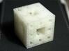 Menger sponge (level-4) 3d printed Not full cleaned and deteriorated after brushing.