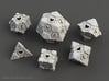 Companion Cube Polyhedral 6 Dice Set 3d printed 