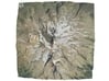 Mount Shasta Map: 6"x6" 3d printed 