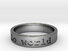 Hello World Ring 3d printed 