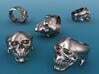 Skull Ring 3d printed Stainless Steel render