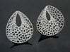 Enneper Voronoi Dream Earrings (3 sizes) 3d printed EVD Earrings in WSF-P