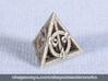 Deathly Hallows d4 3d printed Stainless Steel