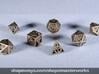 Deathly Hallows Dice Set 3d printed Stainless Steel
