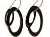 Oval earrings 3d printed 