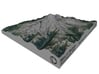 Mount Rainier Map: 6" 3d printed 