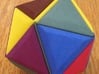 12 Different Piece Icosahedron 3d printed Assembled puzzle