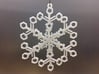 Organic Snowflake Ornaments - Stack of 6 3d printed 3D printed FDM prototype of the "Switzerland" ornament