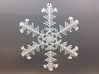 Organic Snowflake Ornaments - Stack of 6 3d printed 3D printed FDM prototype of the "Iceland" ornament