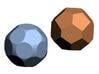 Alt D22 Sphere Dice 3d printed CG Rendering with the underlying polyhedron