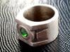 Green Lantern Ring size 12 3d printed Actual ring with crystal setting