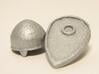 Saxon Shield & Helmet 3d printed Painted silver
