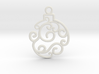 Holiday Swirl Ornament 3d printed 