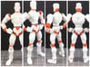 Human Exo-Skin Kit for ModiBot Mo figure 3d printed Human Exo-Skin Kit for ModiBot Mo figure- **Mo figure (shown in orange) not included**