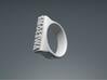 "Awesome"-punch ring 3d printed General perspective view