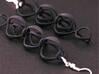 BERRIES - earrings 3d printed Black