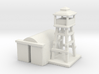 1/285 Airport Tower w/ Hanger 3d printed 