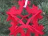 Koch Fractal Ornament 3d printed On Christmas Tree