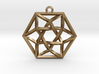 Woven Vector Equilibrium Pendant v1 1.4" 3d printed 