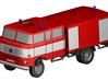 W50 Feuerwehr / Fire truck (Z-Scale 1/220) 3d printed 