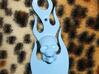 Guitar Truss Rod Cover With Pick Holder (narrow) 3d printed Painted in blue with acrylic gloss enamel