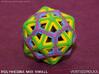 Polyhedra Mix Small 3d printed color sandstone print