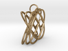Basket - Pendant in Polished Steel 3d printed 