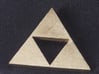 Zelda Triforce 3d printed Raw Brass