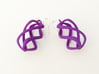 Twisty - Earrings in Nylon Plastic 3d printed 