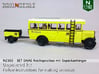 Reichspostbus mit Anhänger (N 1:160) 3d printed 
