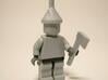 Minifig Headgear Funnel 3d printed Painted Silver