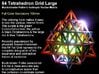 Sacred Geometry: IVM 64 Tetrahedron Grid 3d printed 