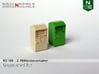 2 Altkleidercontainer (N 1:160) 3d printed 