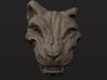 Oni-Tiger Miniature Decorative Noh Mask 3d printed Front Clay Render