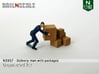 Delivery man with packages (N 1:160) 3d printed 