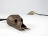 Alien Skull Pendant (40 mm H) 3d printed Polished Bronze Steel